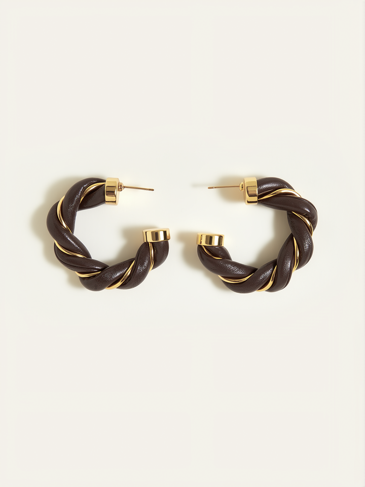 Twisted Hoop Earrings