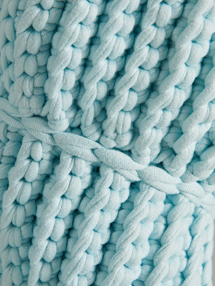 Crochet Conch-Shaped Handbag