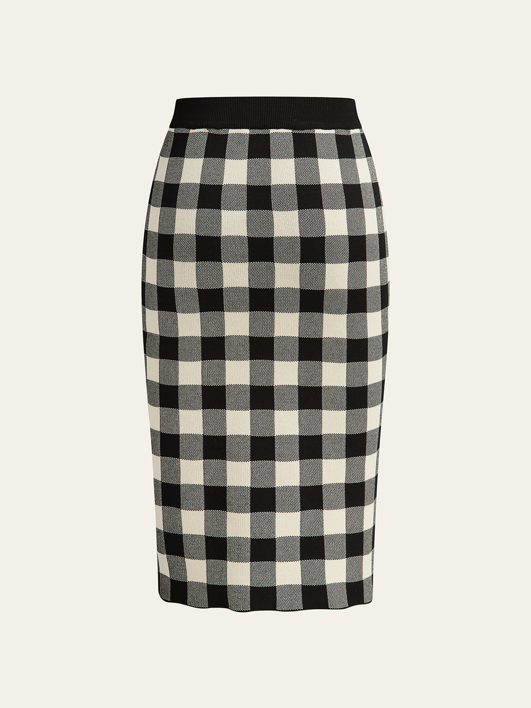 Checkered Cami Peplum Top and Skirt Set