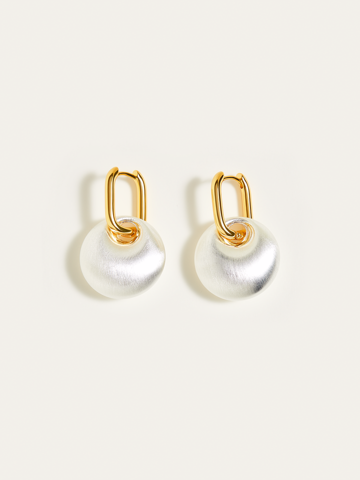 Matte Pearl Drop Earrings