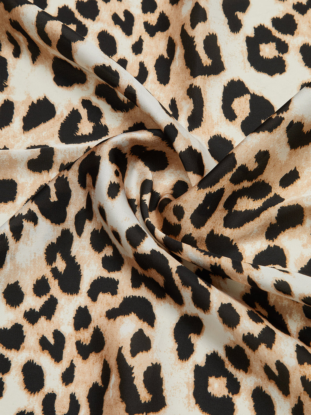 Leopard Print Square Scarf
