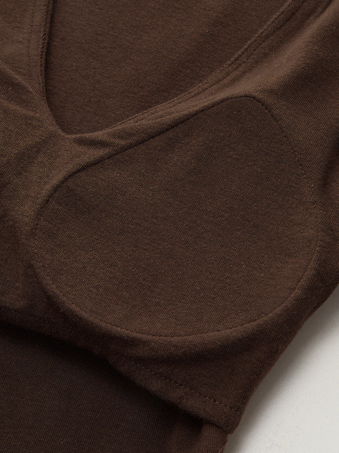 Bra-Free V-Neck Long-Sleeve Top