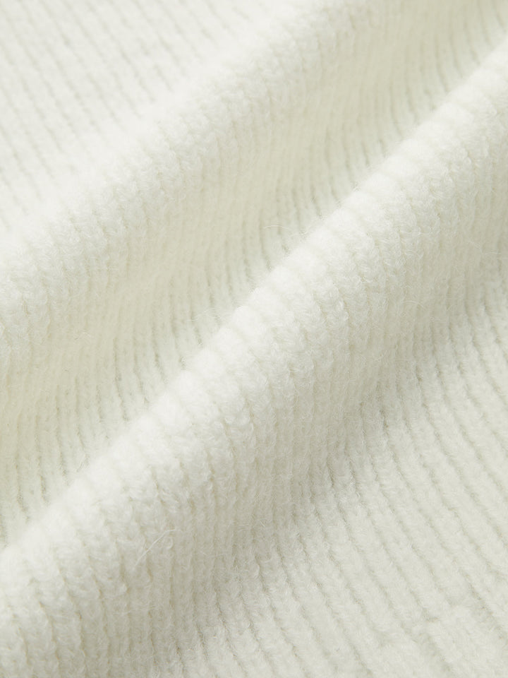 Two-Tone Reversible V-Neck Knit Vest