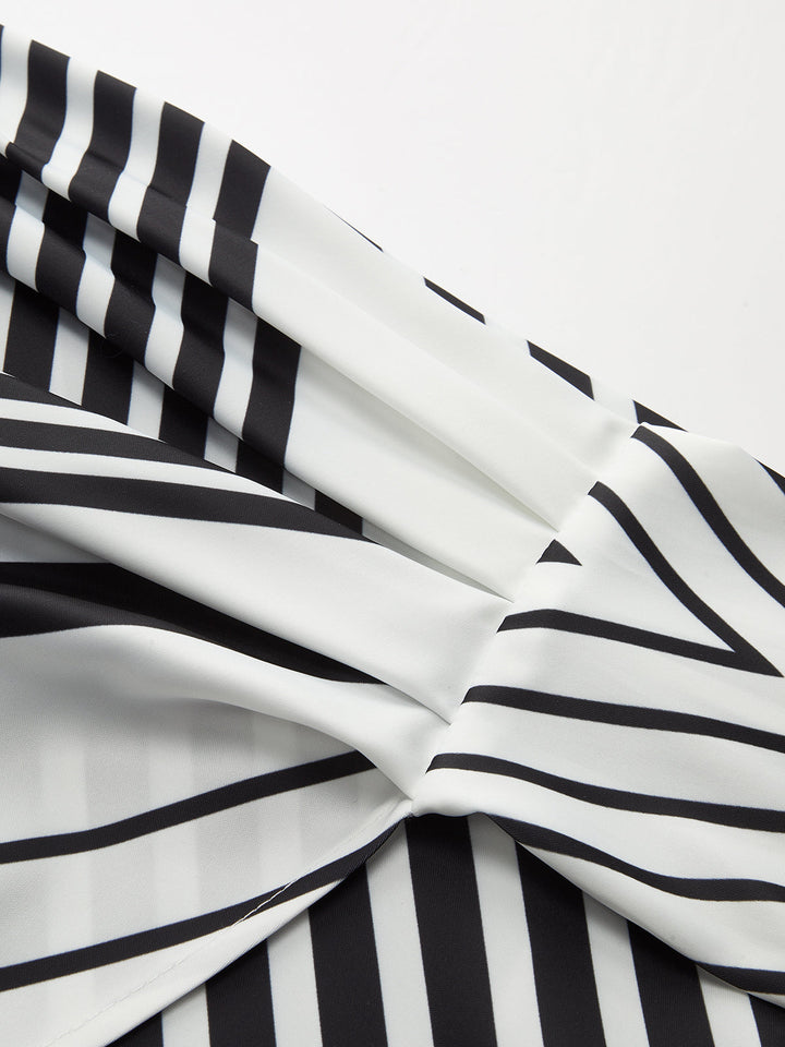 Sleeveless Top and Print Wrap Skirt Set