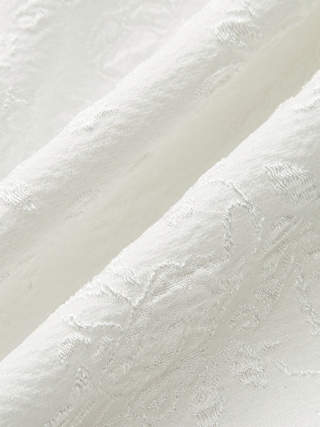 Textured Button Peplum Top