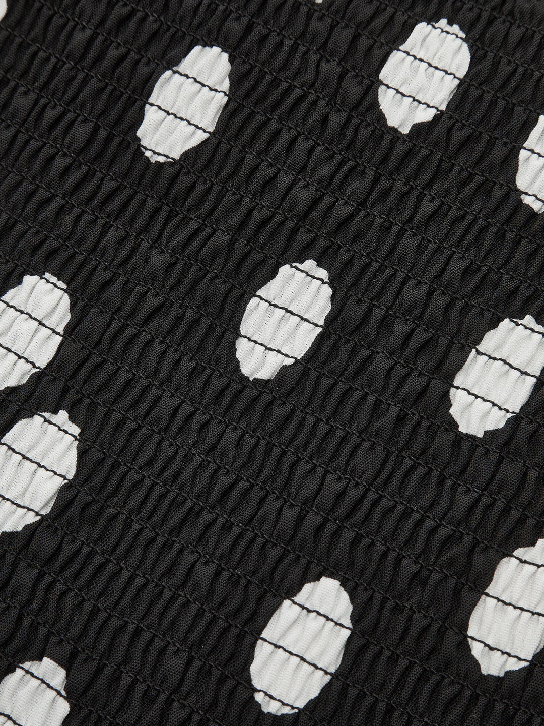 Strapless Polka Dot Ruched Maxi Dress