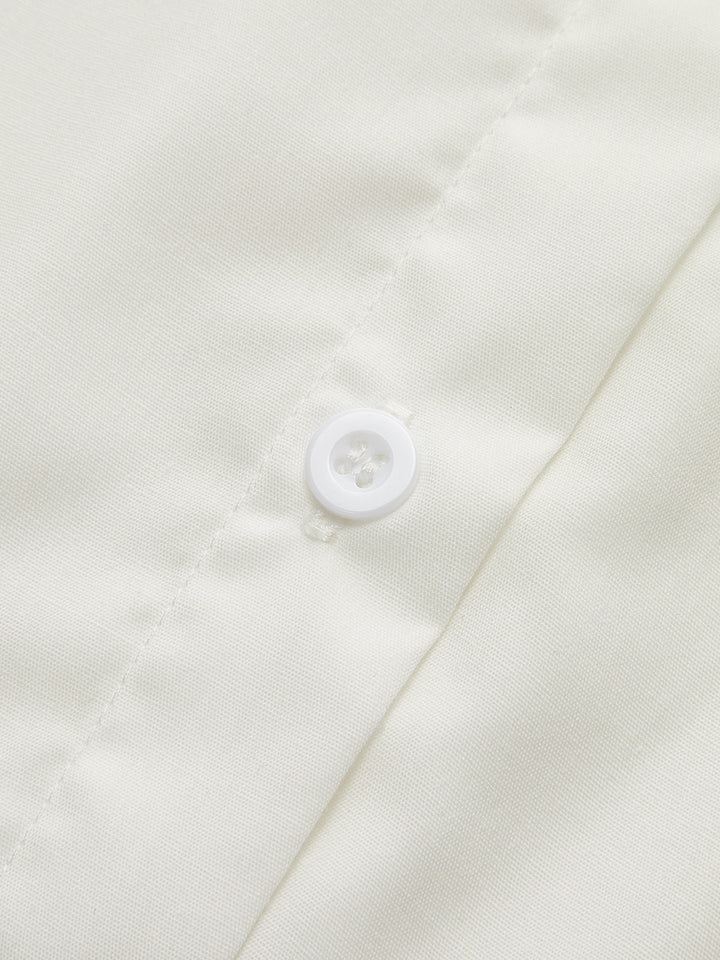 Puff-Sleeve Button-Down Shirt