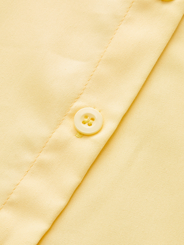 Back Bow Tie Shirt Dress