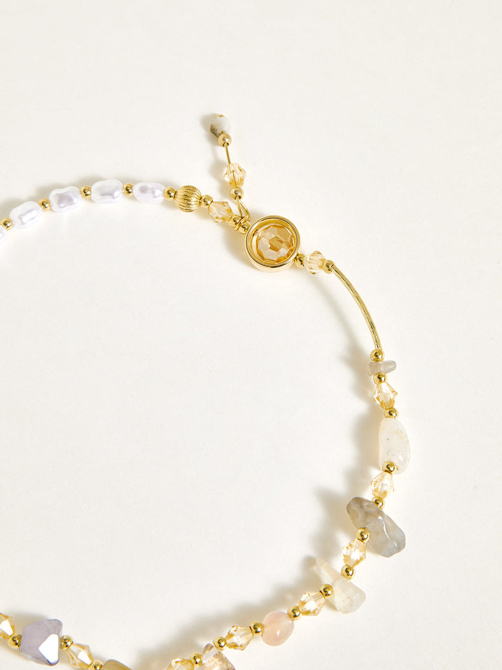 Colorful Stone Double-Layered Bracelet