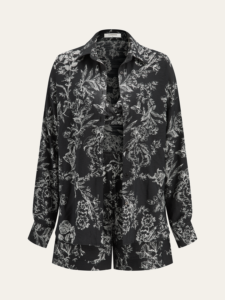 Floral Print Three-Piece Set