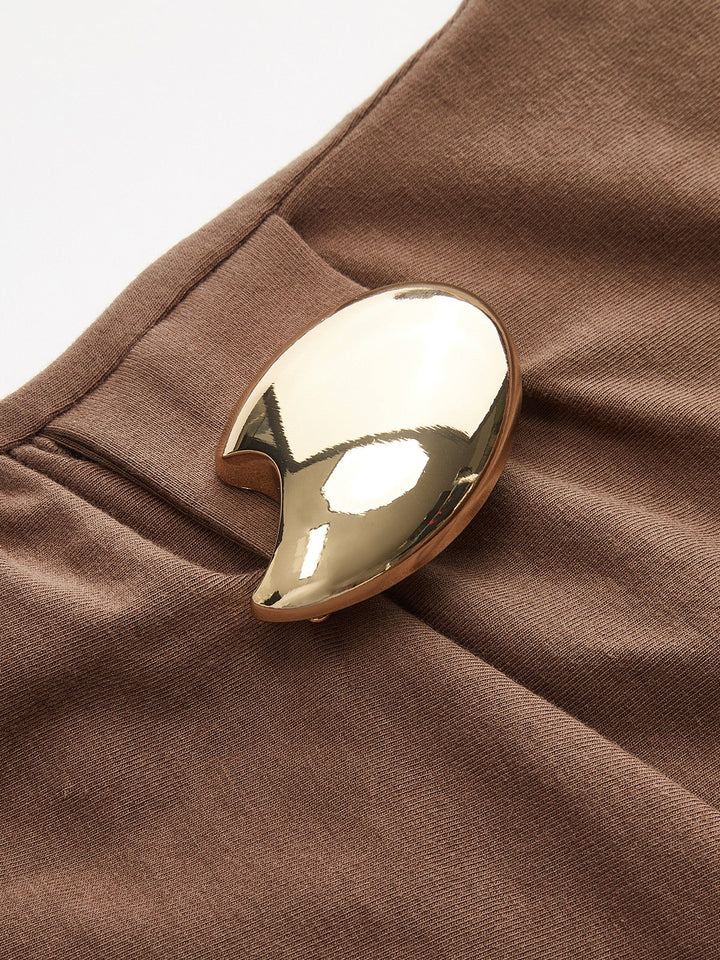 Asymmetric Short-Sleeved Top