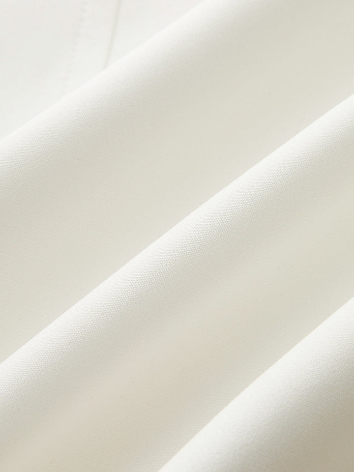 Asymmetric Neckline Flare Dress