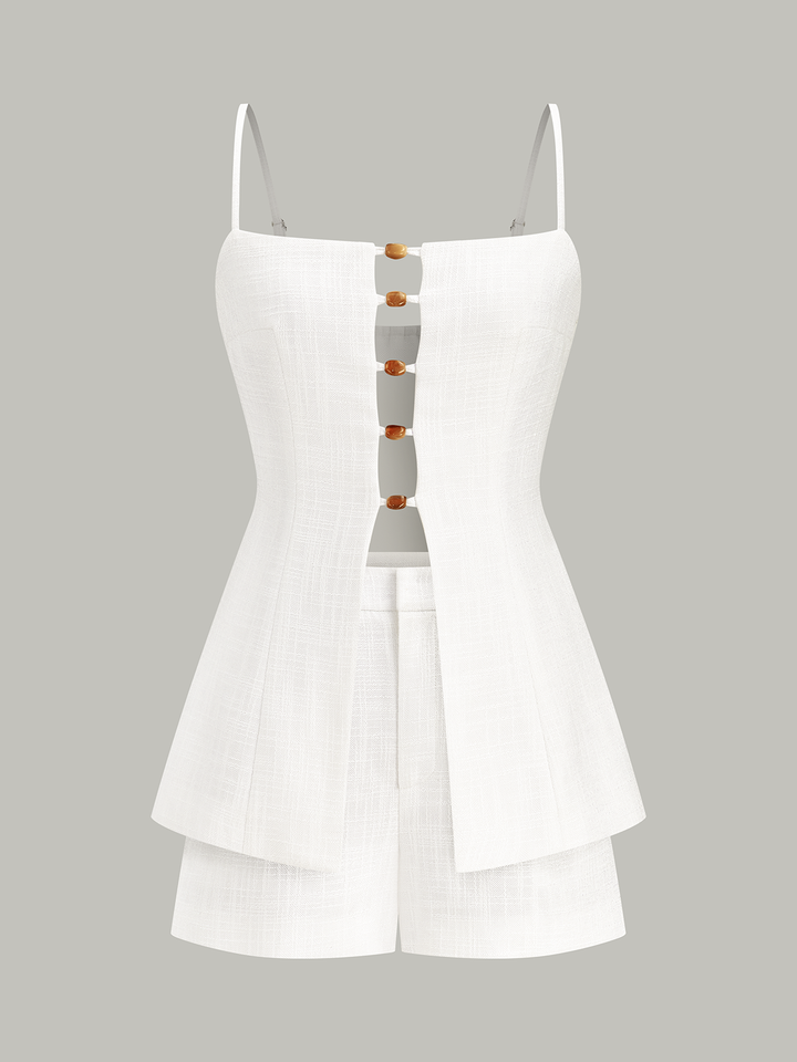 Cut-Out Cami Top and Shorts Set