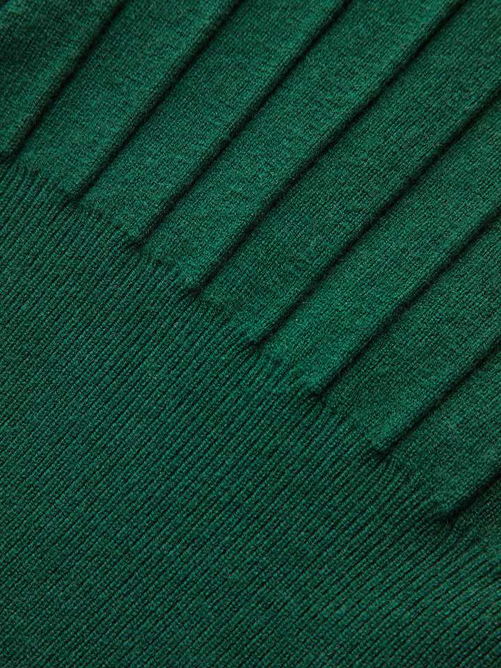 Metal Detail Cap Sleeve Ribbed Knit Vest