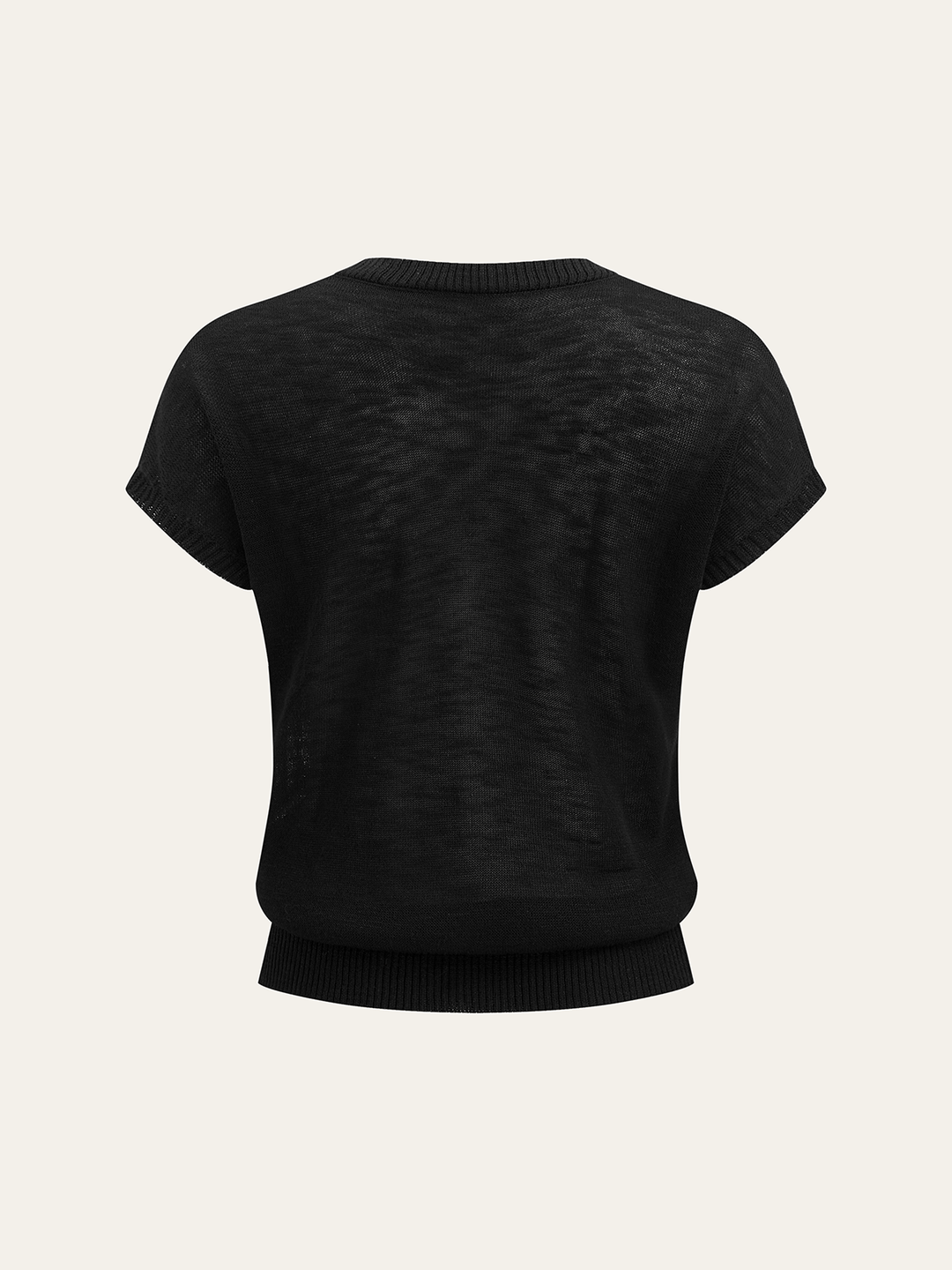 Rhinestone & Pearl Firework Pattern Knit Top