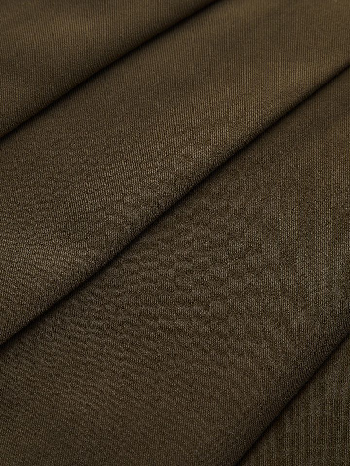 High-Waisted Pleated Mini Skirt with Decor Button