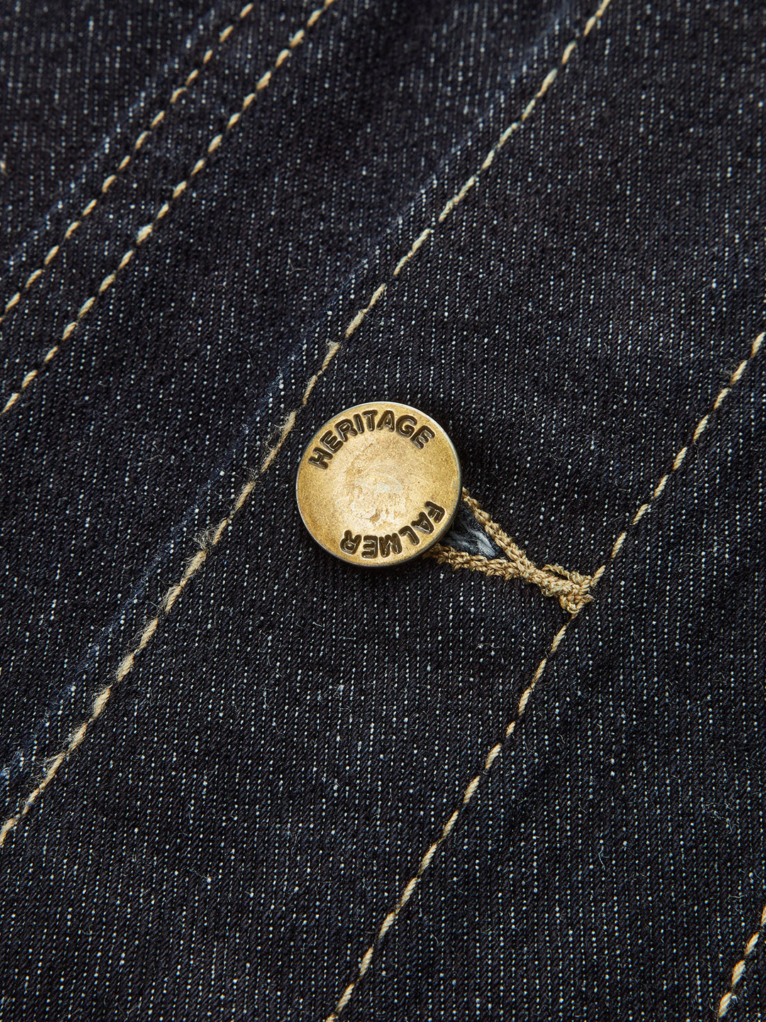 Metal Button Denim Fitted Jacket