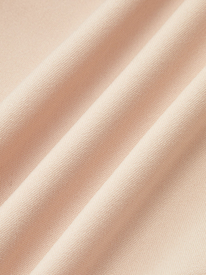 Braided Rope Trim Ruched Strapless Dress