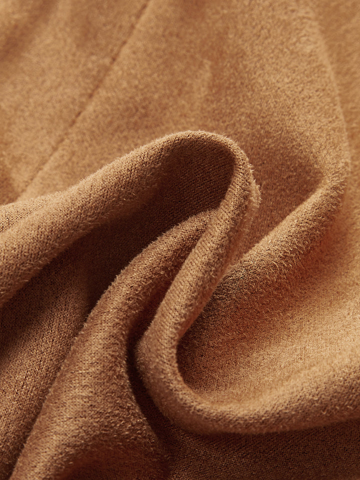 Suede Fringe Mini Skirt