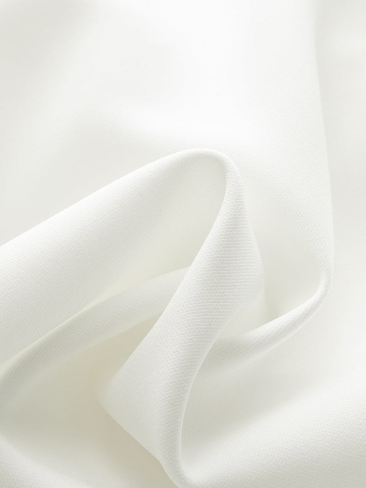 Off-Shoulder Ruched Flare Dress