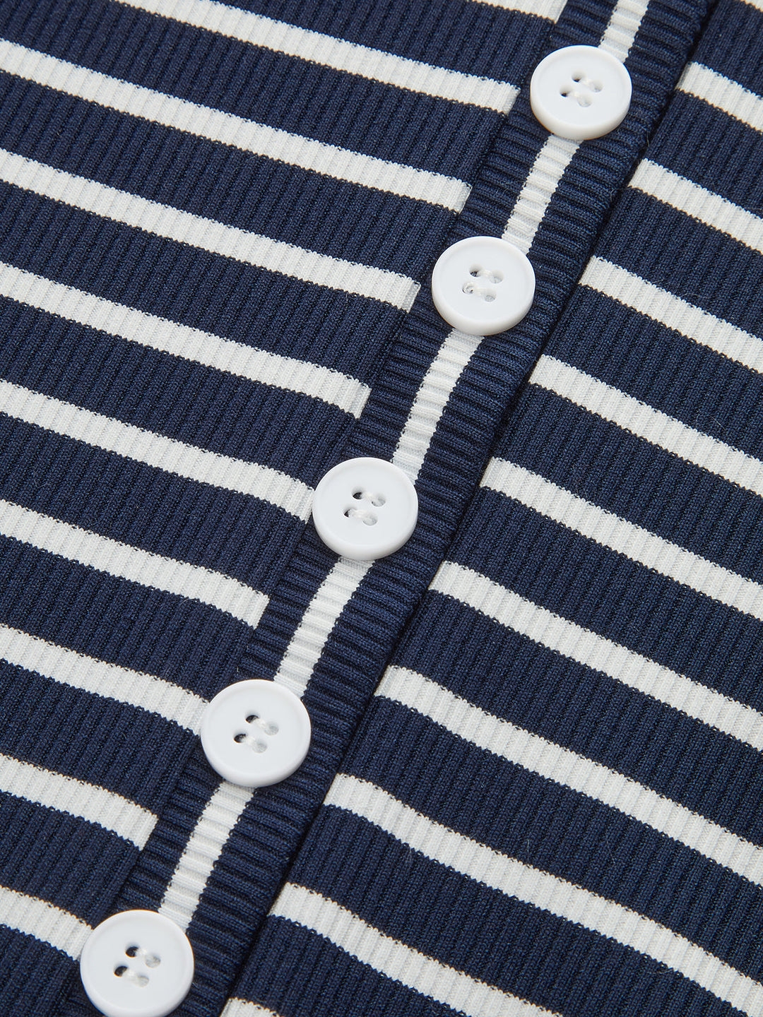 2 in 1 Striped Ribbed Paneled Long-Sleeve Blouse