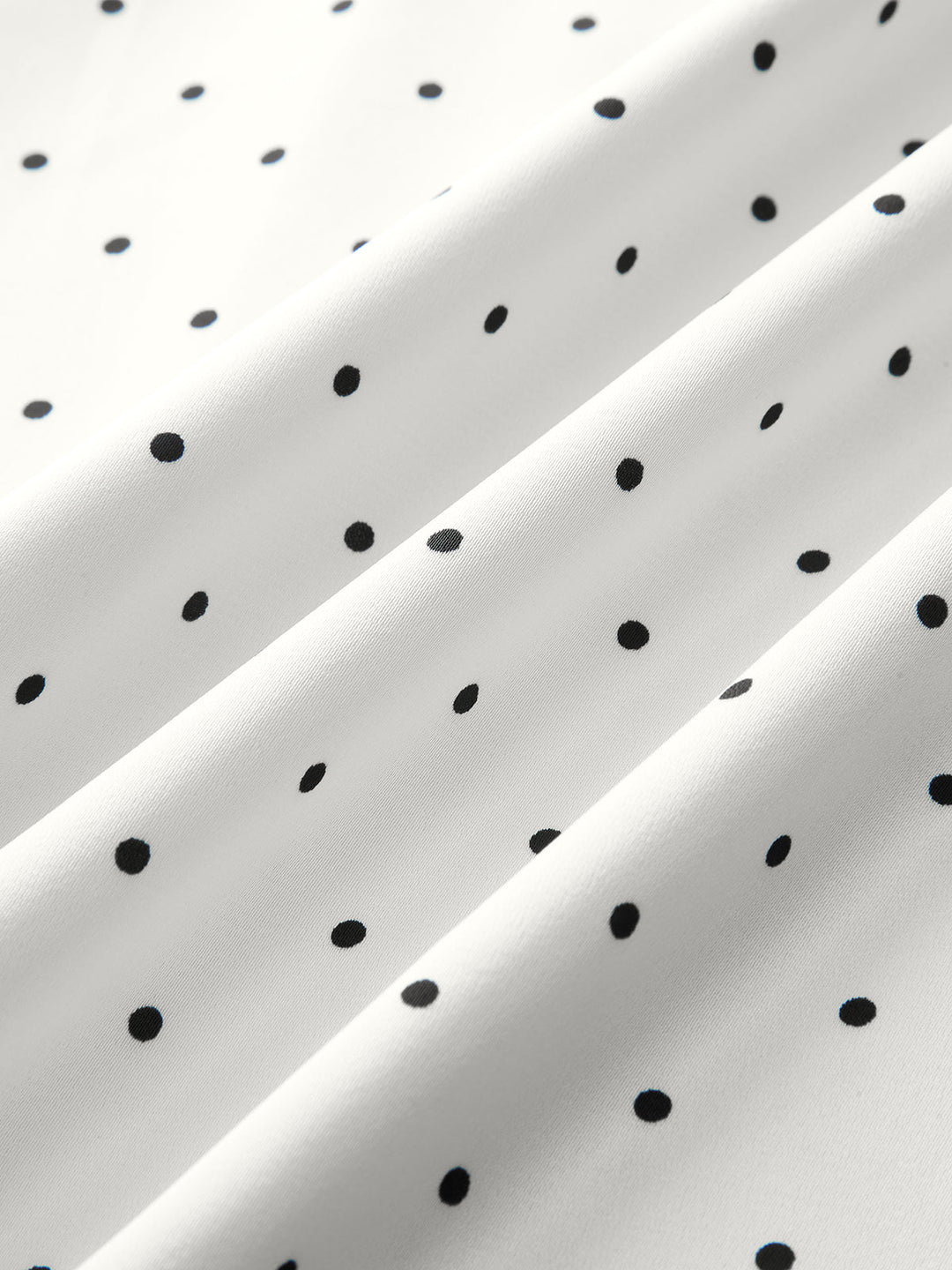 Lace Trim Polka Dot Cami Midi Dress