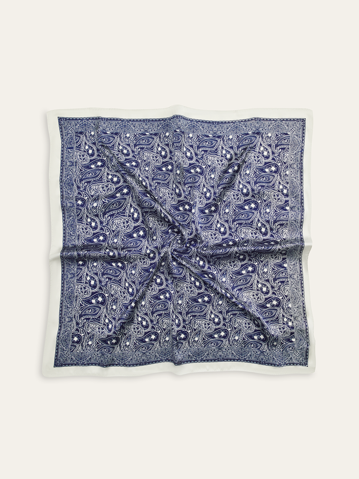 Paisley Print Square Scarf