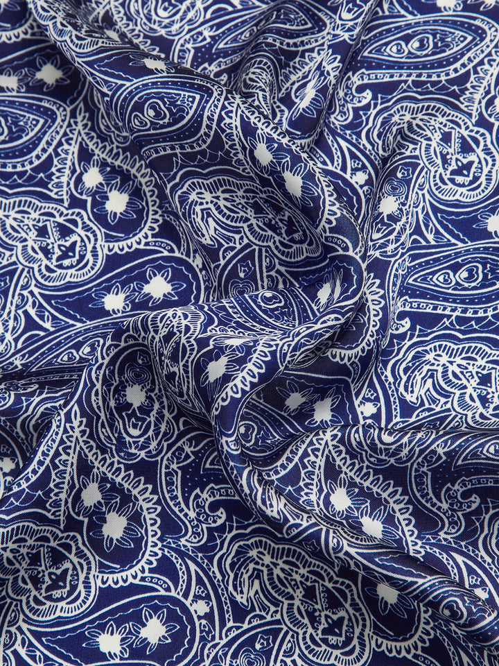Paisley Print Square Scarf