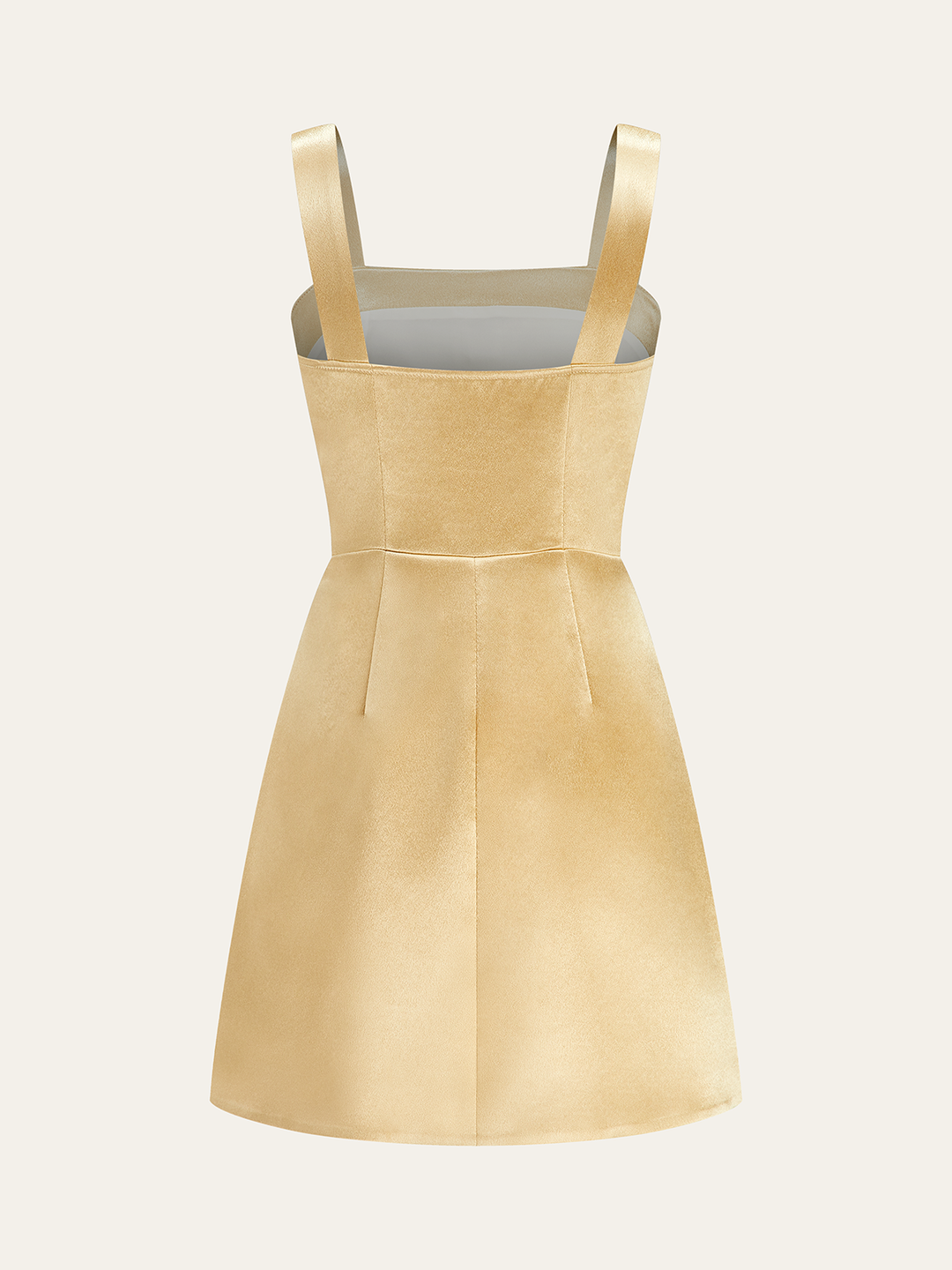 Metal Embellished Strap Mini Dress