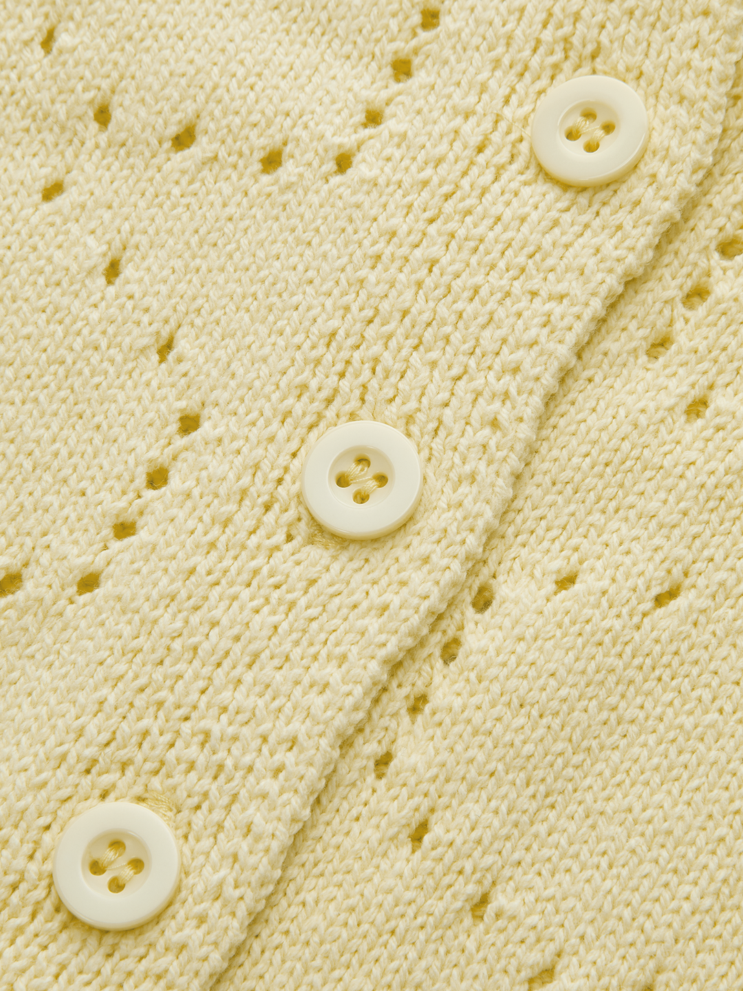 Eyelet Knit Short Sleeve Cardigan