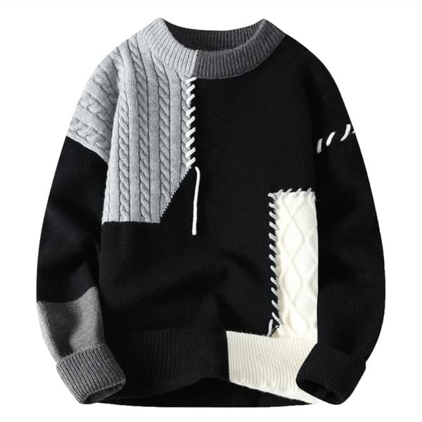 Milo | Vintage Knit Patch Sweater