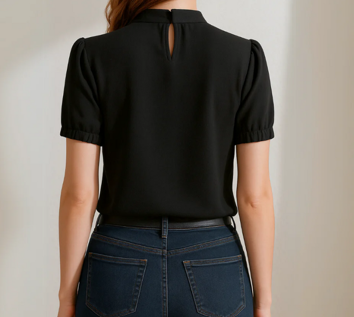 Inga | Black Blouse