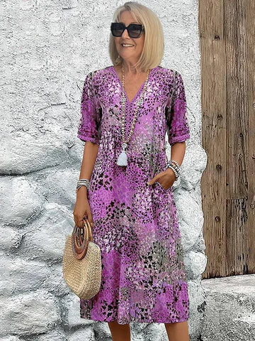 Harper | Vibrant Mid-Length Dress