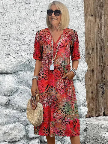 Harper | Vibrant Mid-Length Dress