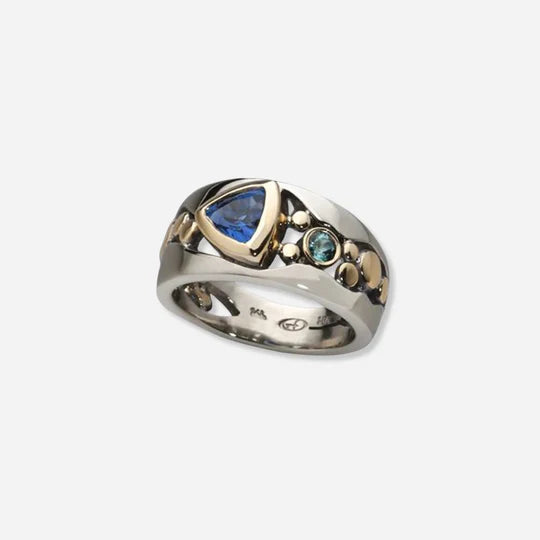 Vintage Blue Crystal Ring