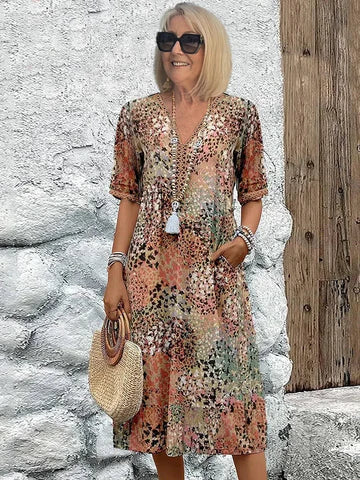 Harper | Vibrant Mid-Length Dress