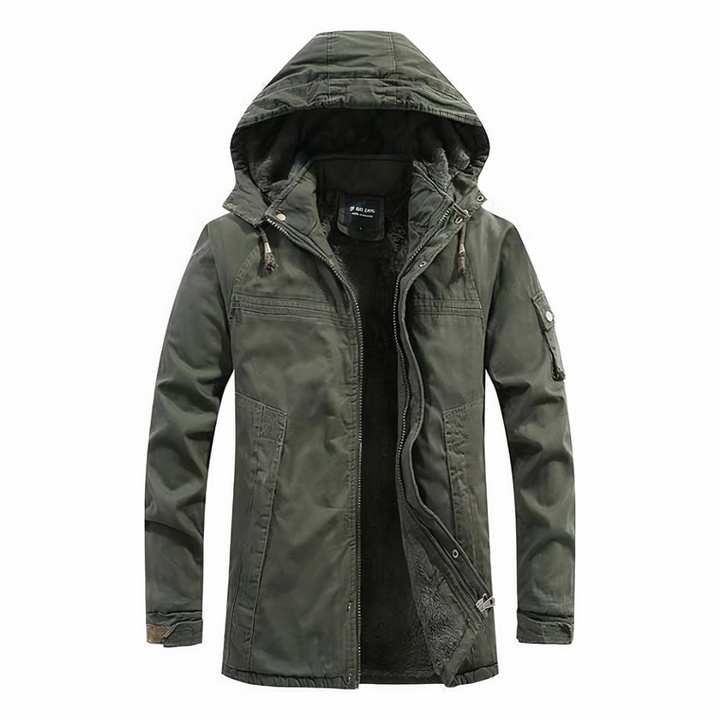 Nathen – Hooded Winter Jacket with Warm Lining