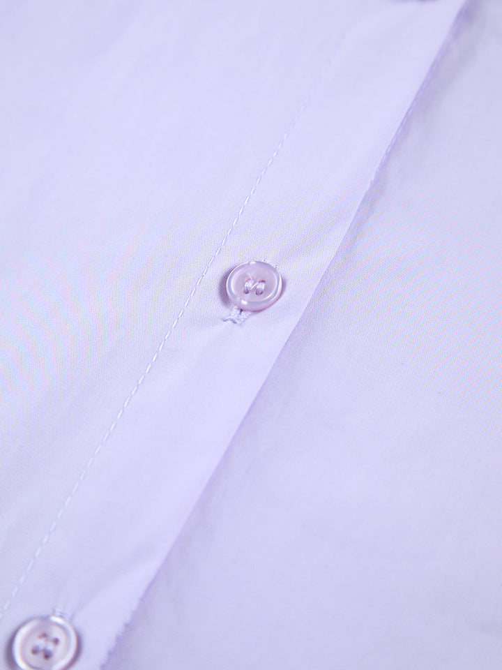Lavender Button Down Oversized Shirt