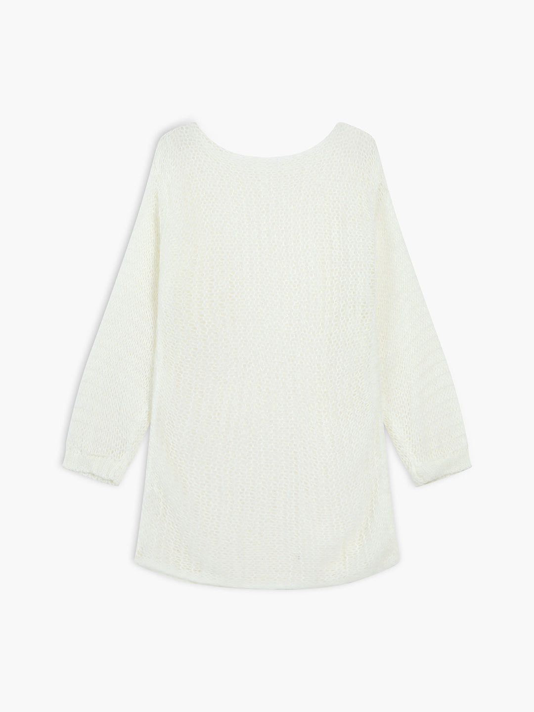 Sheer Open Knit Oversized Sweater