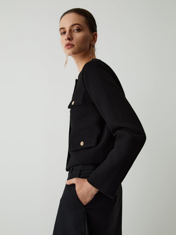 Vintage Button Tweed Jacket