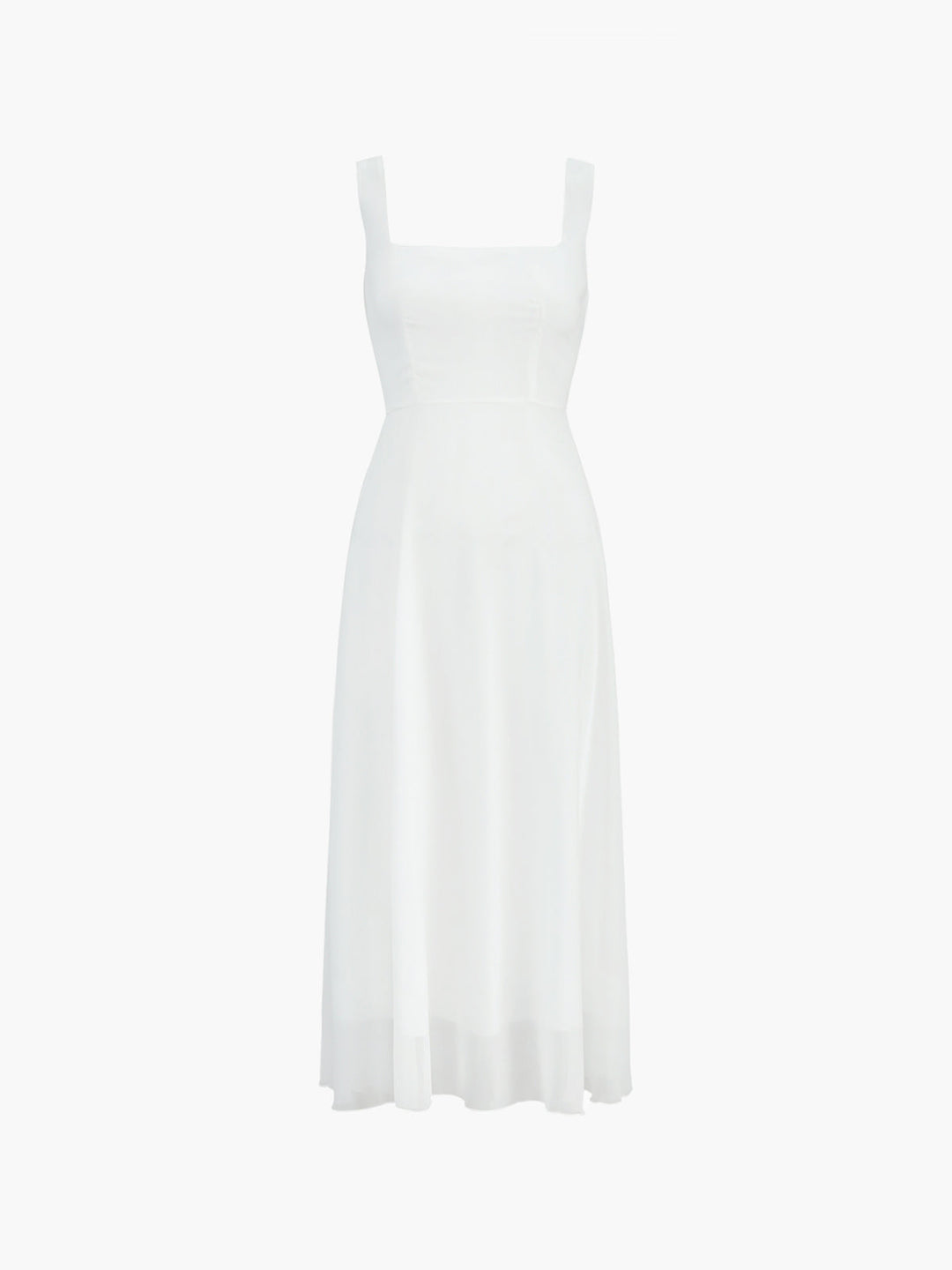 Semi-Sheer Cami Long Dress