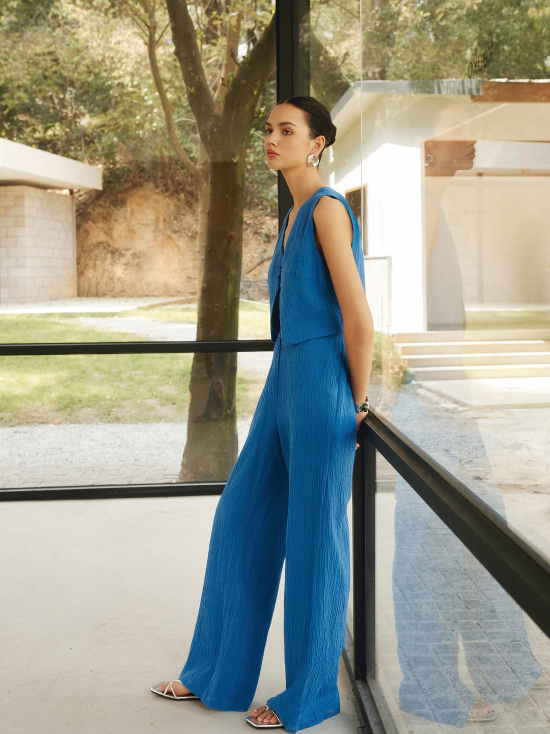 Cotton & Linen Leisure Pants Set
