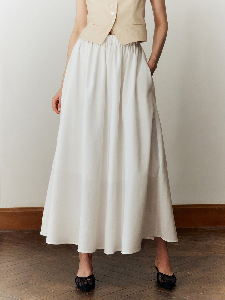 Cotton & Linen Maxi Skirt