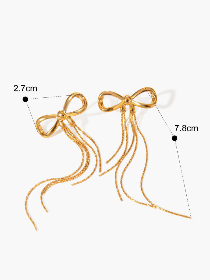 Golden Bow Earrings