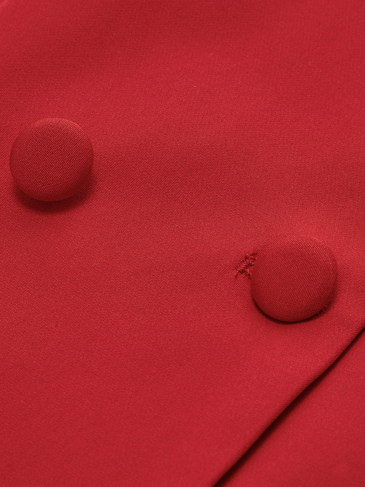 Square Neck Button Vest