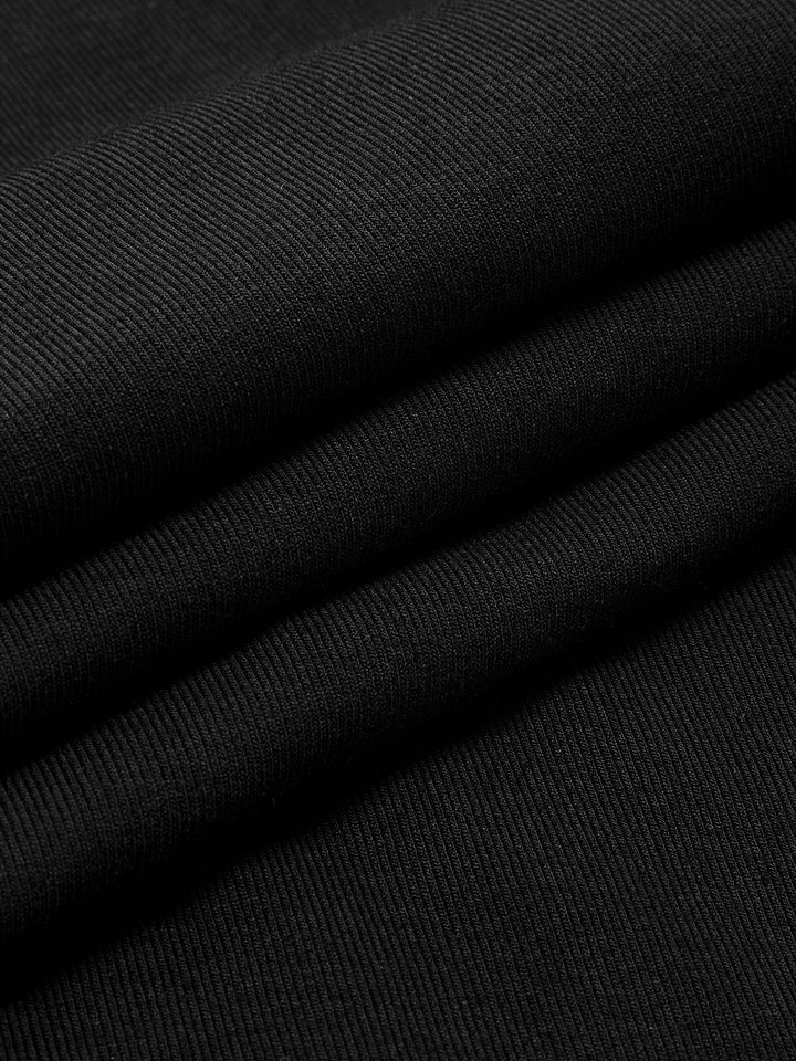 Ribbed Contrast Bow Cami Long Dress