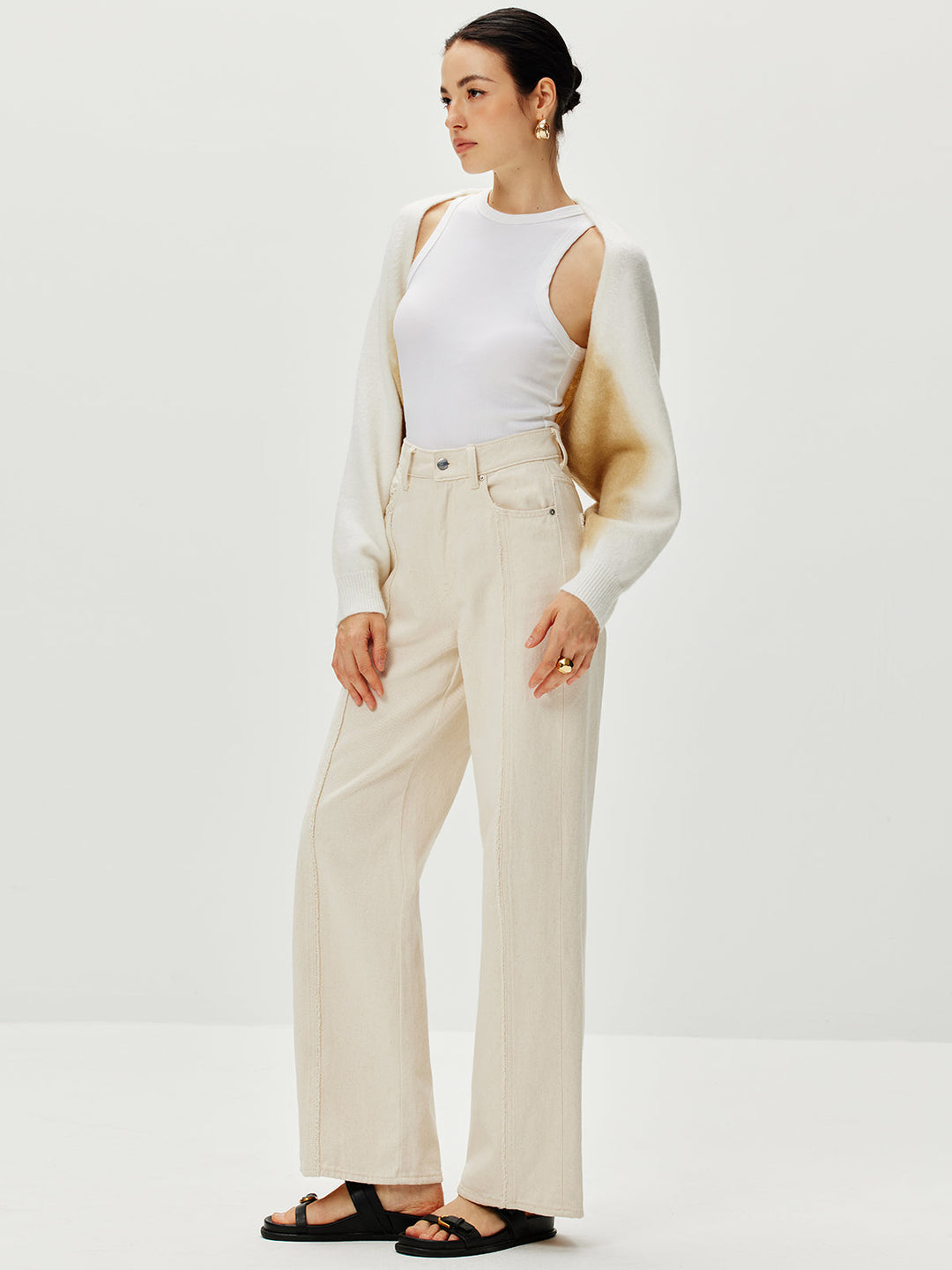 Oversized Gradient Knit Outerwear