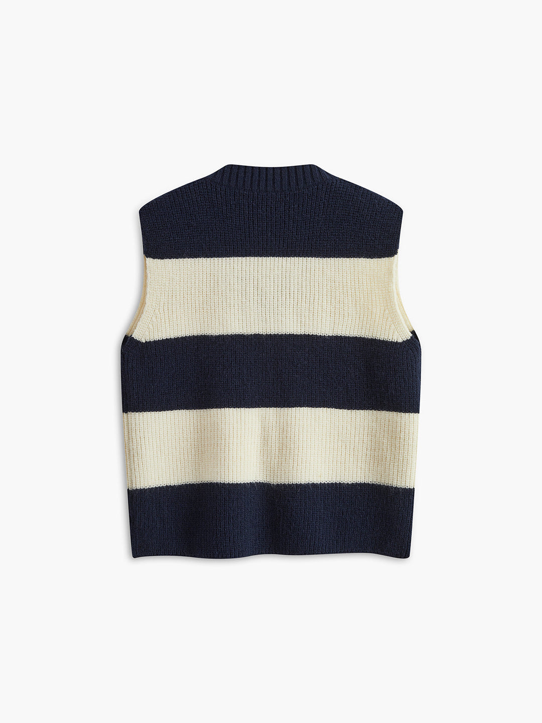 V-Neck Striped Sweater Vest