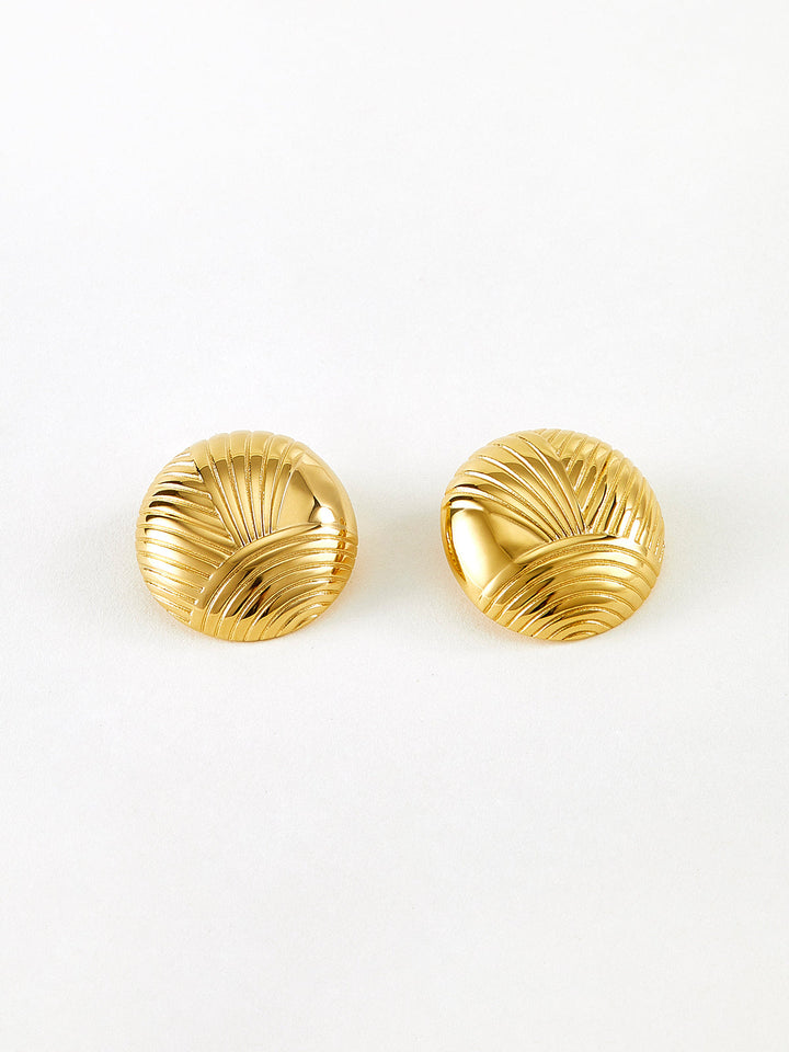 Ripple Oblate Earrings