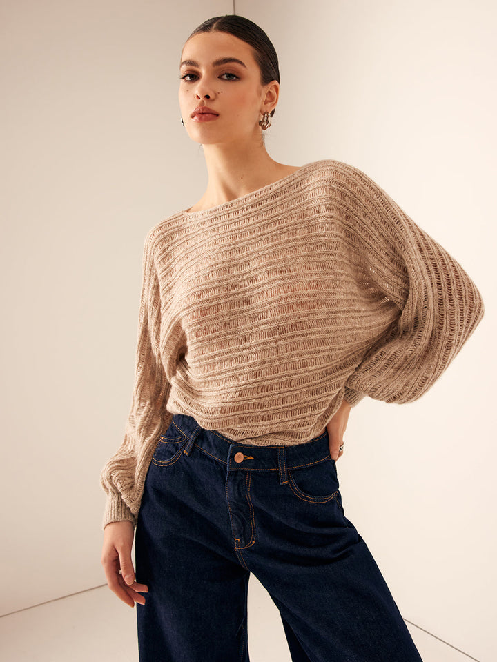 Oversized Striped Soft Sweater